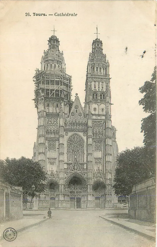 Tours — Catedral — editor Grand Bazy Tours, n° 26 - Frente