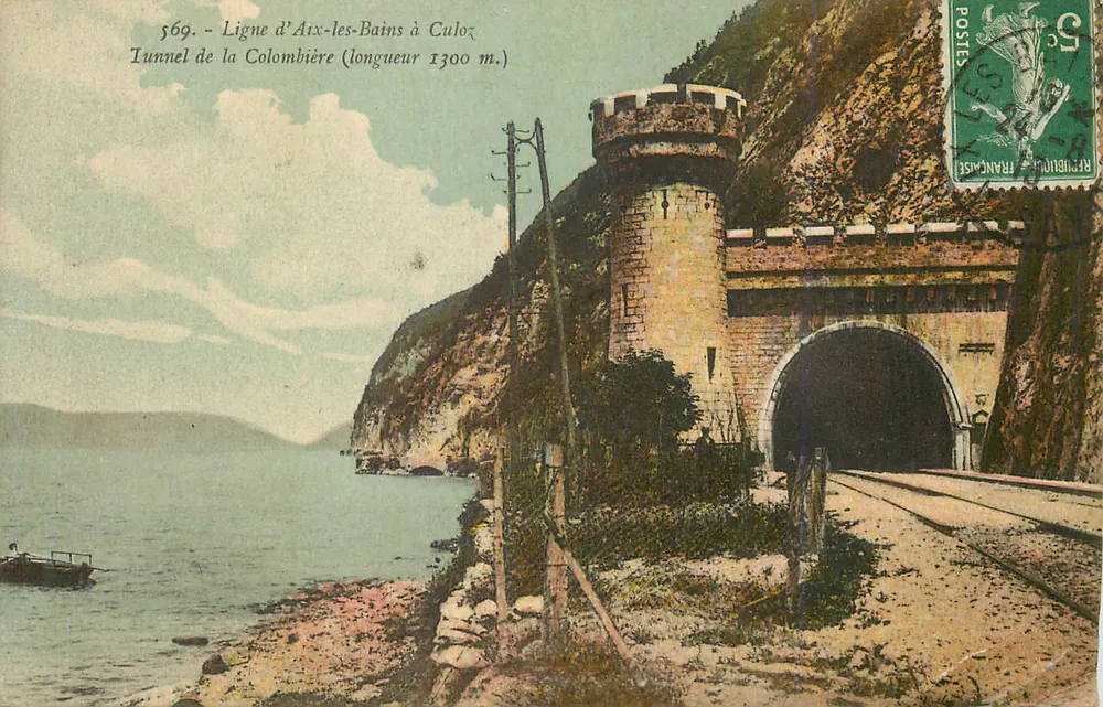 Tunnel der Colombière — Linie von Aix-les-Bains nach Culoz — Nr. 569 - Vorderseite