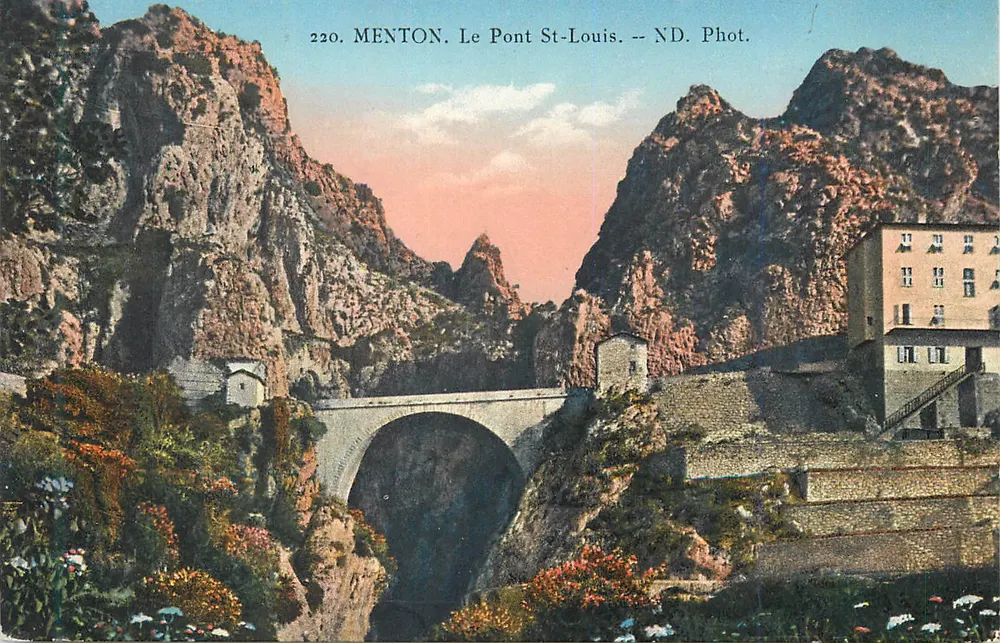 Menton. O Ponte St-Louis — ND. Fot. n° 220 - Frente