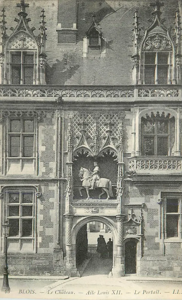 Blois — Le Château — Aile Louis XII — Le Portail - Vorderseite