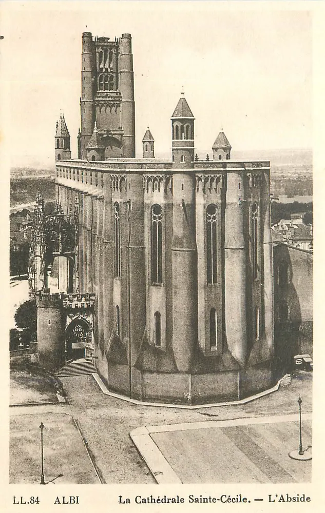 Albi — A Catedral Sainte-Cécile — A Abside - Frente