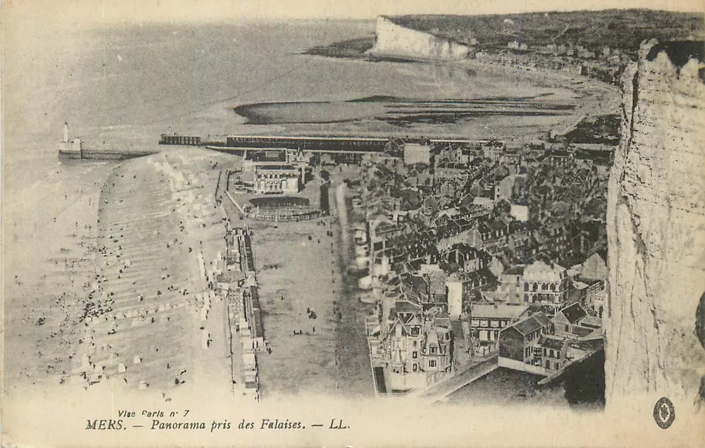 Mers — Panorama tirado das Falésias — Vise Paris n°7 — LL. - Frente