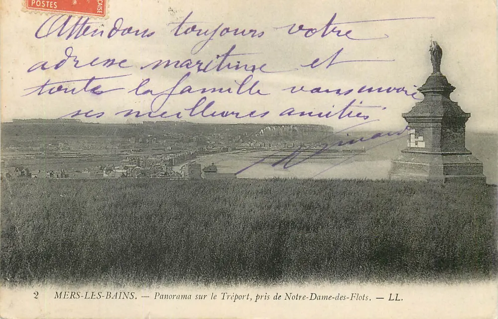 Mers-les-Bains — Panorama sur le Tréport, pris de Notre-Dame-des-Flots — LL. - Vorderseite