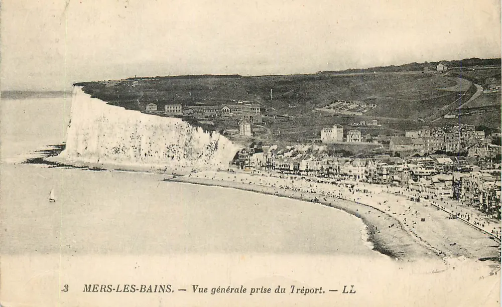 Mers-les-Bains — Vue générale prise du Tréport — LL - Recto