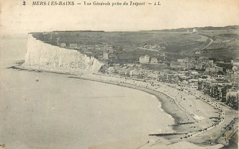 Mers-les-Bains — Vue Générale prise du Tréport — LL - Recto