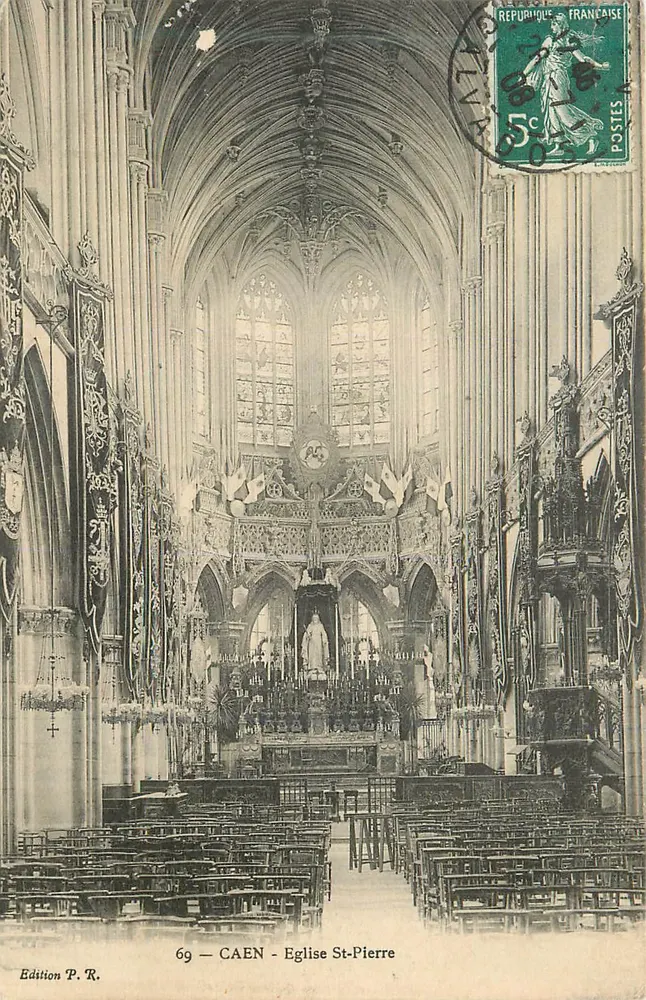 Caen — Igreja de São Pedro — Edição P. R. n° 69 - Frente
