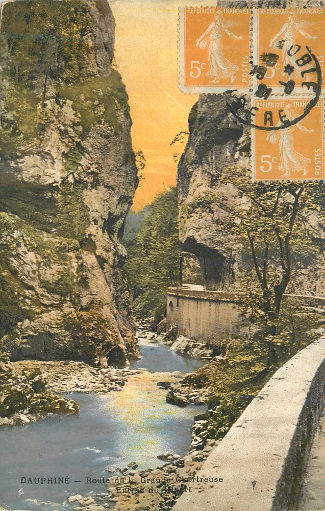 Dauphiné — Route de la Grande Chartreuse — Entrée du Géant - Front