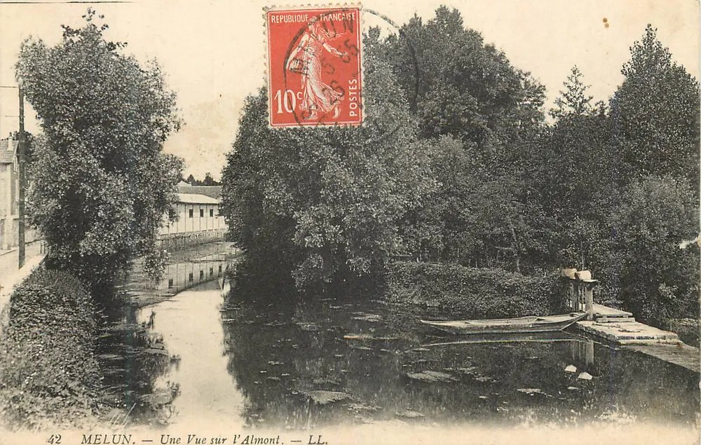 Melun — Uma Vista sobre o Almont — LL. — N°42 - Frente