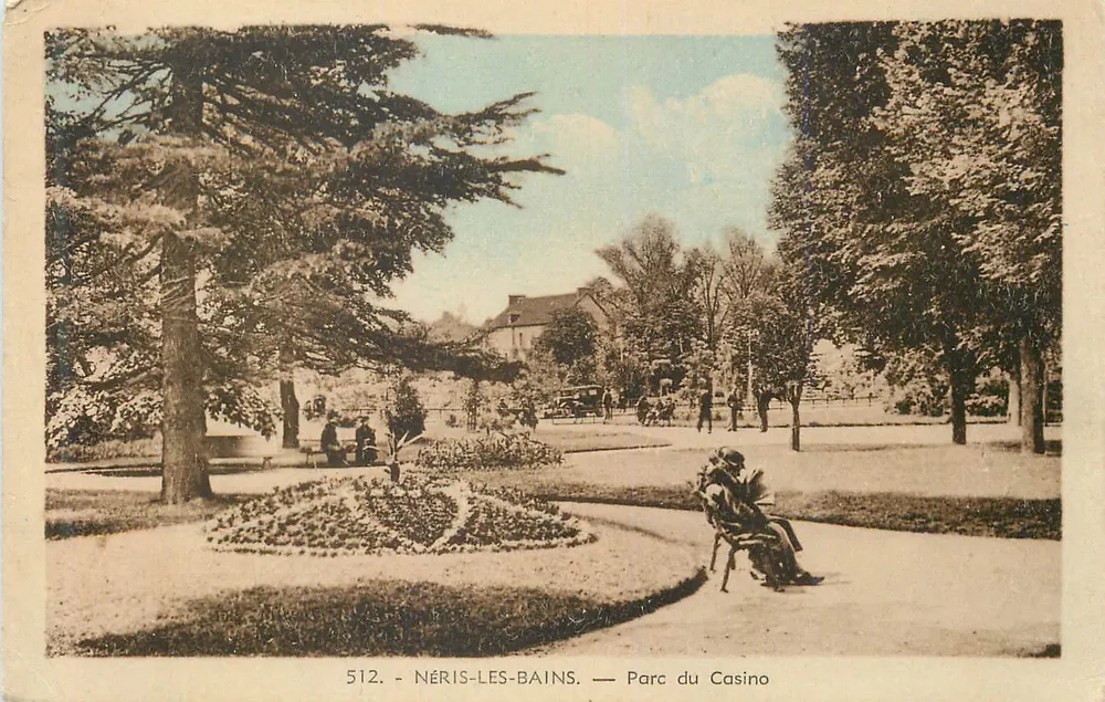 Néris-les-Bains — Parque do Casino — editor não identificado, n° de série 512 - Frente