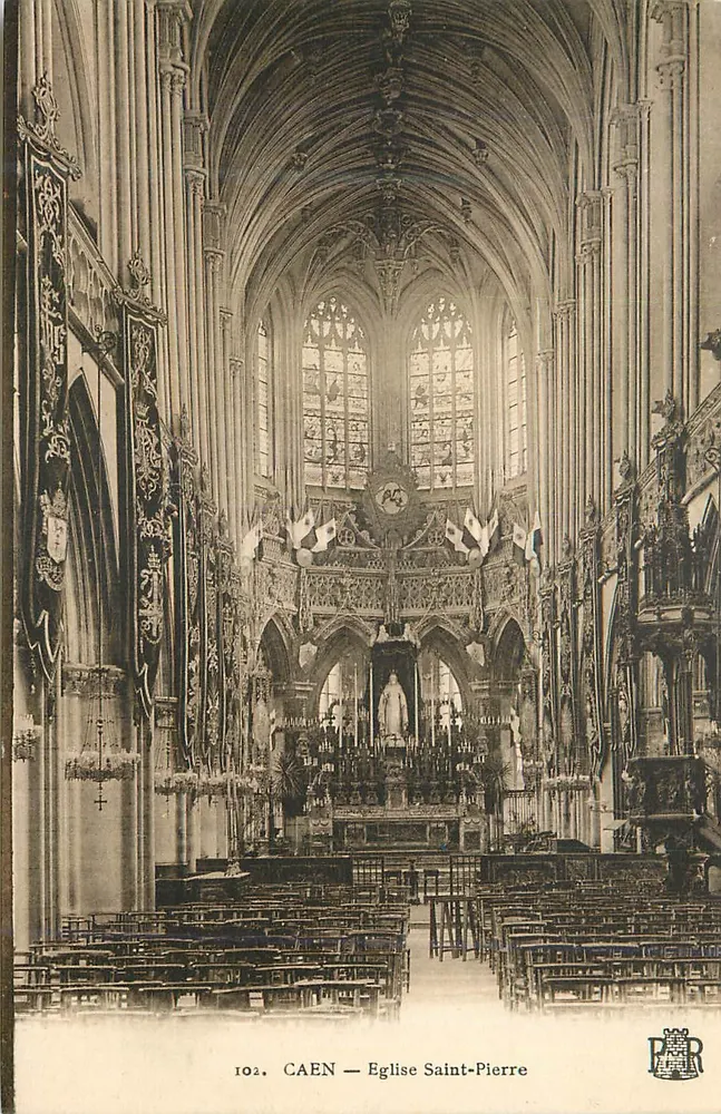 CAEN — Igreja de São Pedro — vista interior - Frente