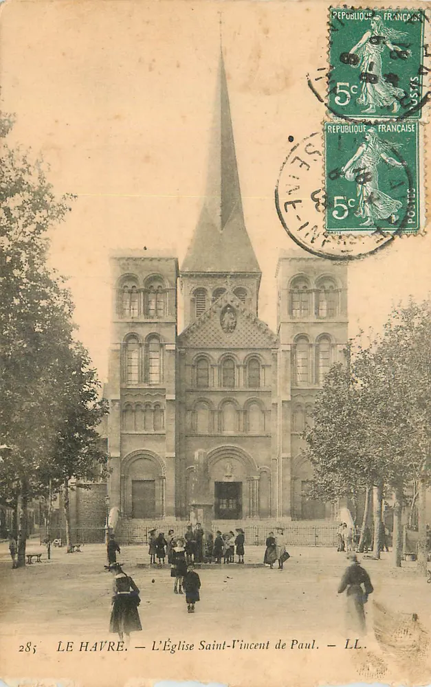 Le Havre — L'Église Saint-Vincent de Paul — LL. — n°285 - Recto