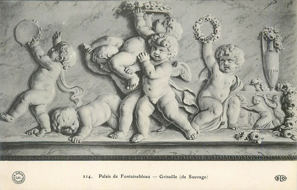 Palais de Fontainebleau — Grisaille (de Sauvage) - Recto