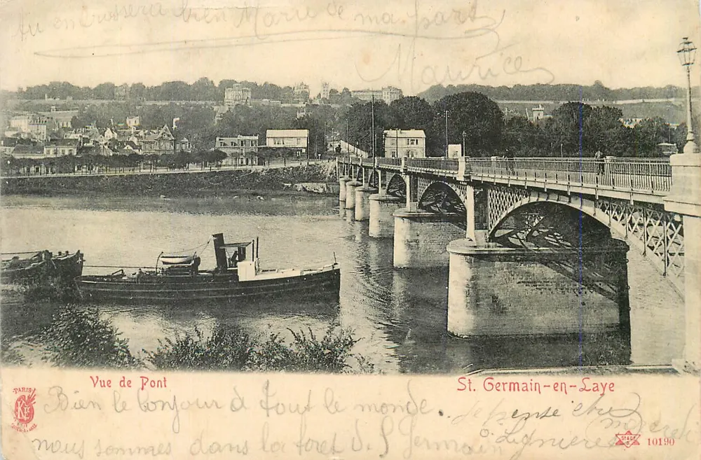 Vista do Ponte — St. Germain-en-Laye — editor Paris, n° 10190 - Frente