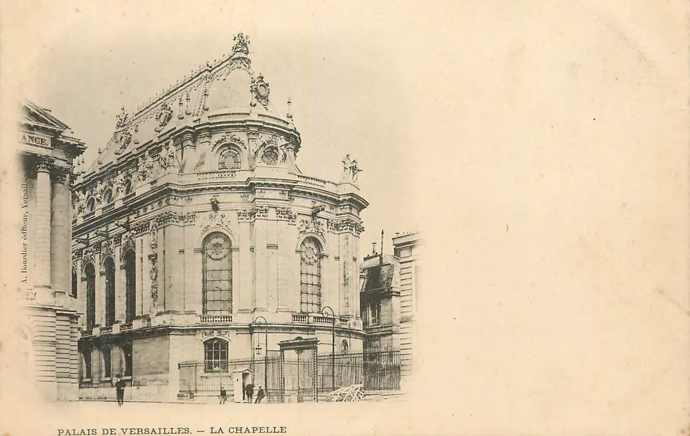 Palácio de Versalhes — A Capela — A. Bontadier, editor, Versalhes - Frente