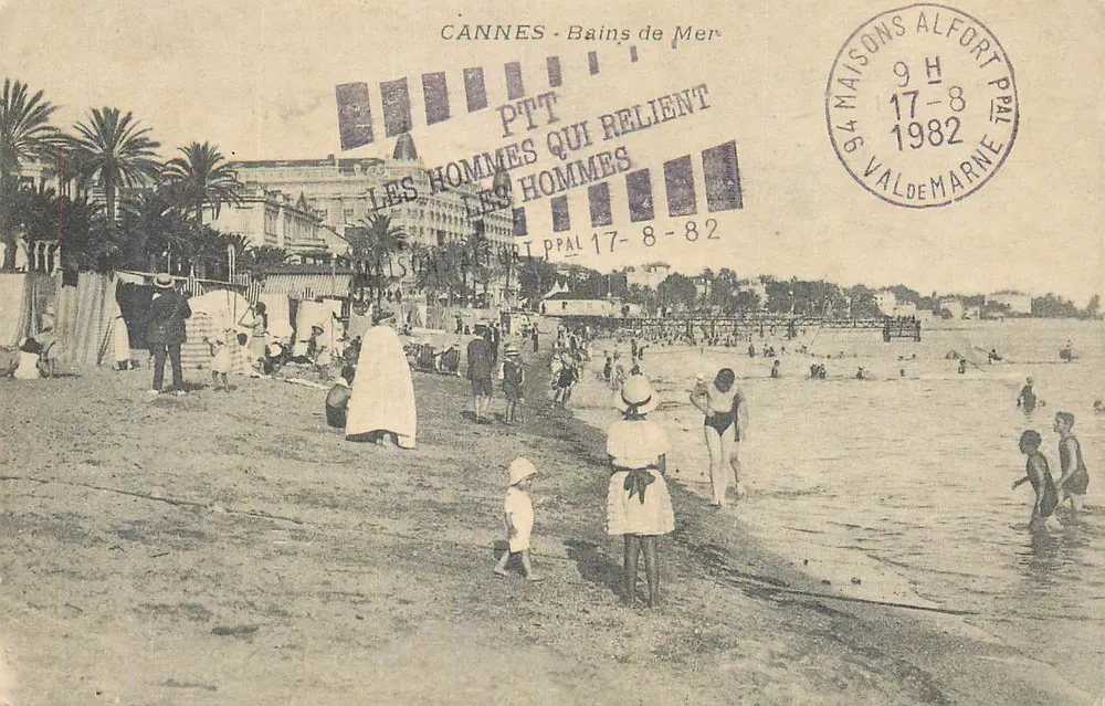 CANNES - Bains de Mer — PTT — edição PTT - Frente