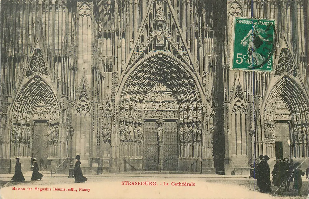 Strasbourg — Die Kathedrale — Maison des Magasins Réunis, Verlag, Nancy - Vorderseite