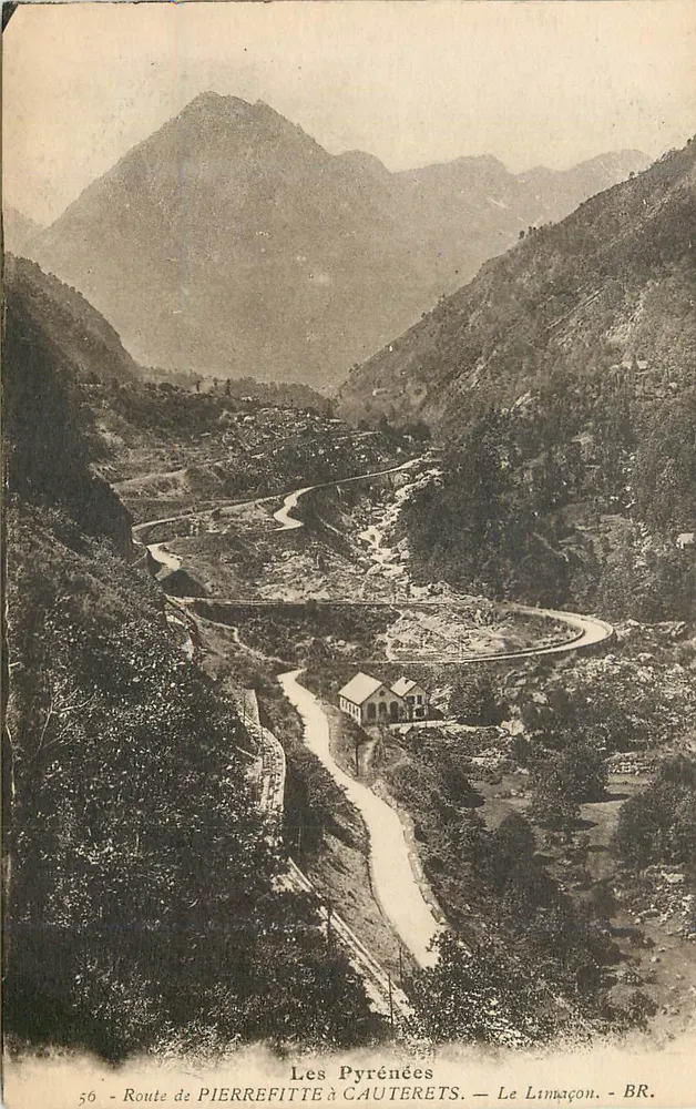 Os Pirineus — Estrada de Pierrefitte a Cauterets — Le Limacon — BR. — n°56 - Frente