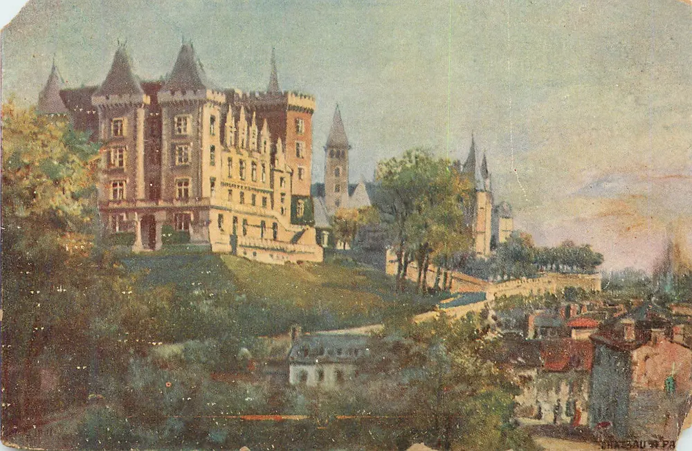 Castelo de Château-Neuf — vista panorâmica — Editor: Castelo N° PA - Frente