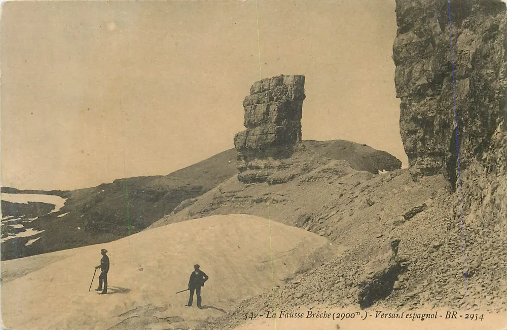 A Falsa Brecha (2900m) - Versante espanhol - BR - 2954 - Frente