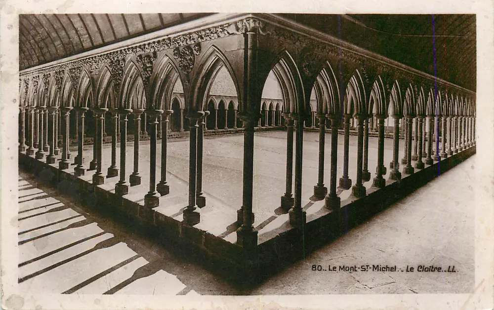 O Mont-St-Michel — O Claustro — LL. — n° 80 - Frente
