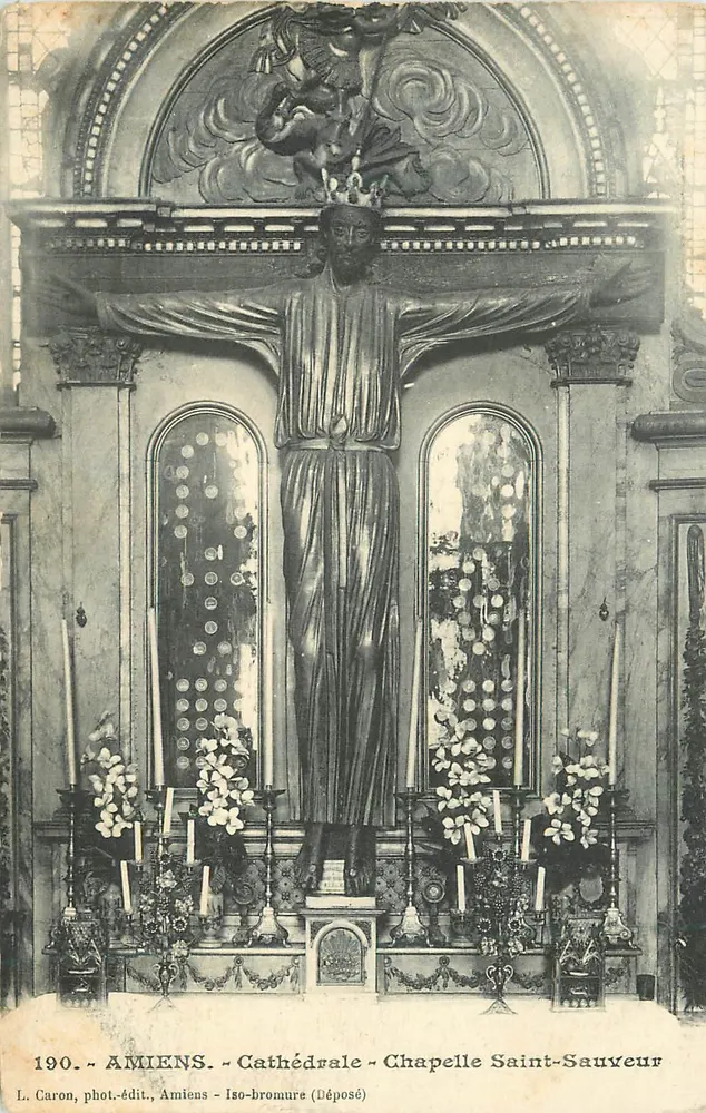 Amiens - Cathédrale - Chapelle Saint-Sauveur — L. Caron, phot-édit., Amiens - Iso-bromure (Déposé) - Recto