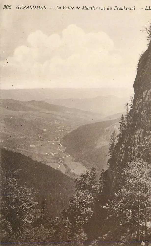 Gérardmer — La Vallée de Munster vue du Frankental — LL - Recto