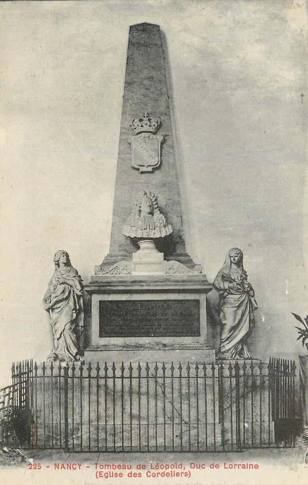 NANCY - Grabmal von Léopold, Herzog von Lothringen - Kirche der Cordeliers - Vorderseite