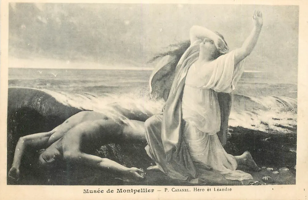 Museu de Montpellier — P. Cabanel. Héro e Léandre - Frente