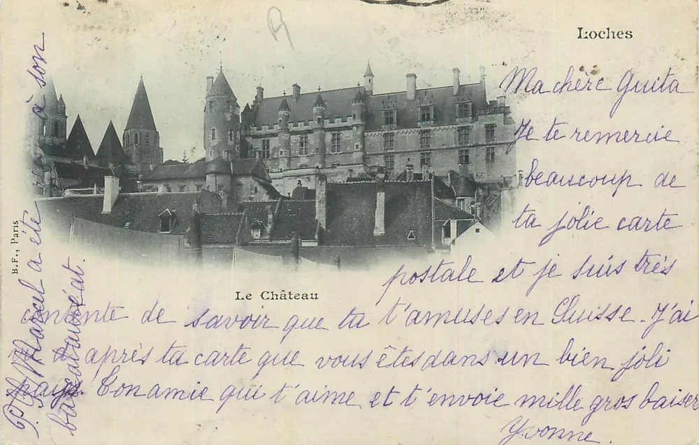 Loches — O Castelo — B.F., Paris - Frente