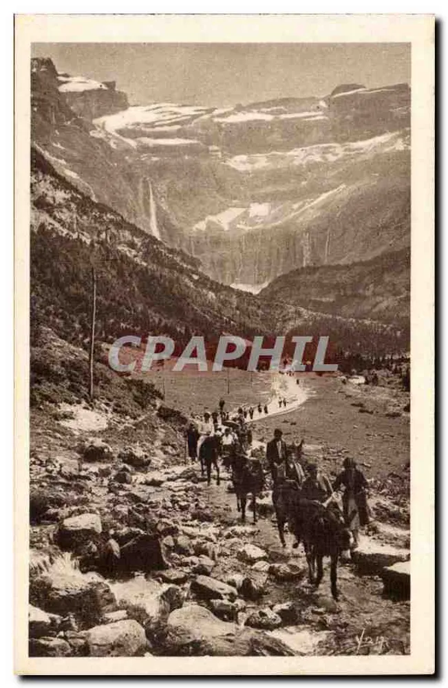 Gavarnie — Terugkeer naar het Cirque — Uitgave E. Quinault - Lourdes - Voorkant