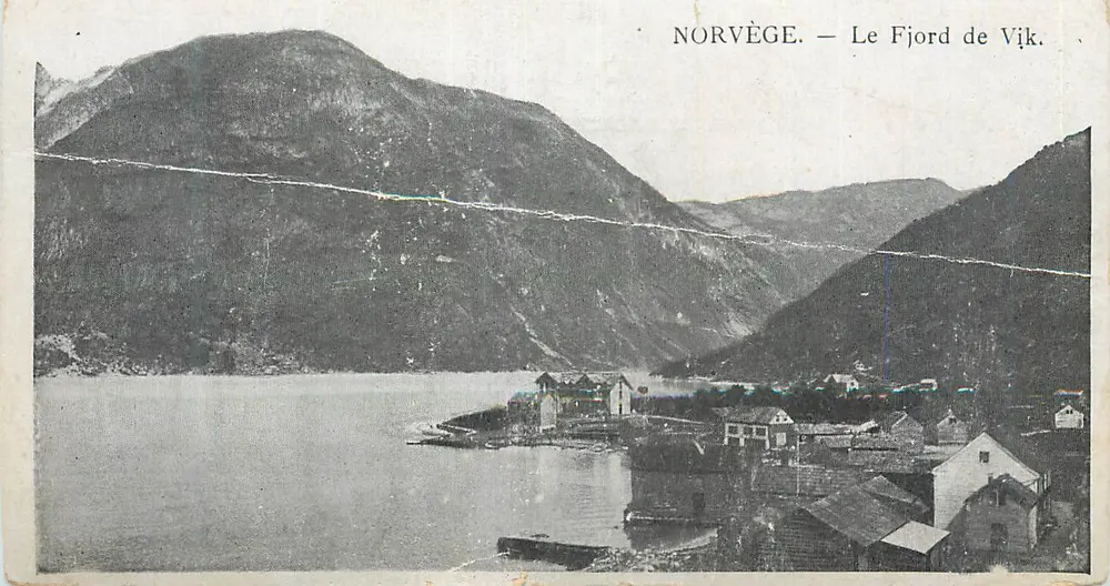 Noruega — O Fjord de Vik - Frente