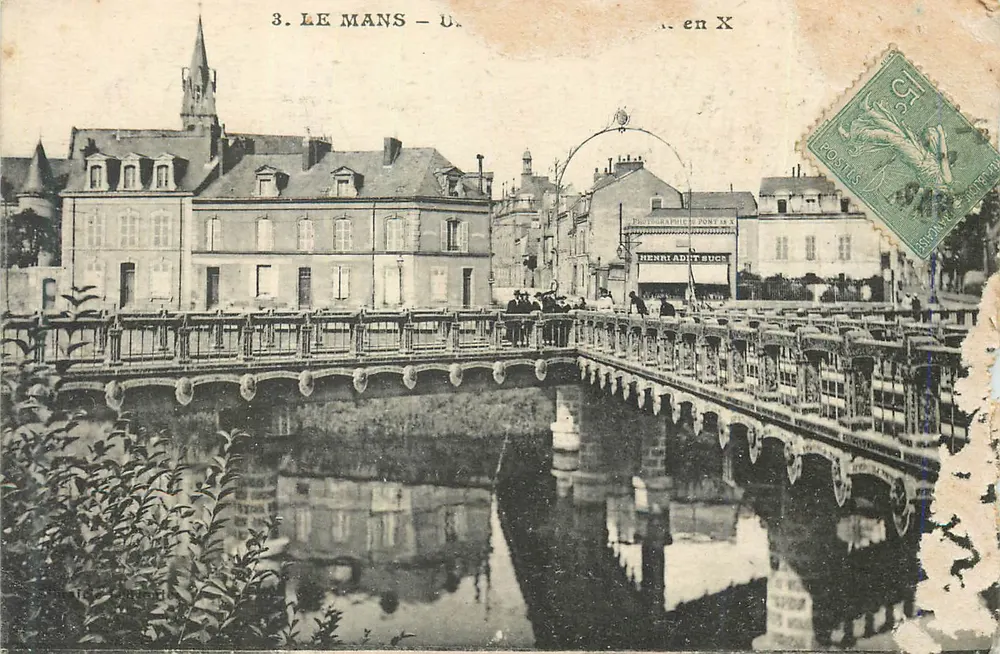 Le Mans — Pont de la Loire — éditeur Henri Radit Buc - Frente