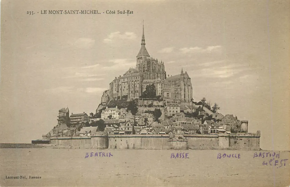 El Mont-Saint-Michel - Lado Sureste - Laurent-Nel, Rennes, n°235 - Anverso