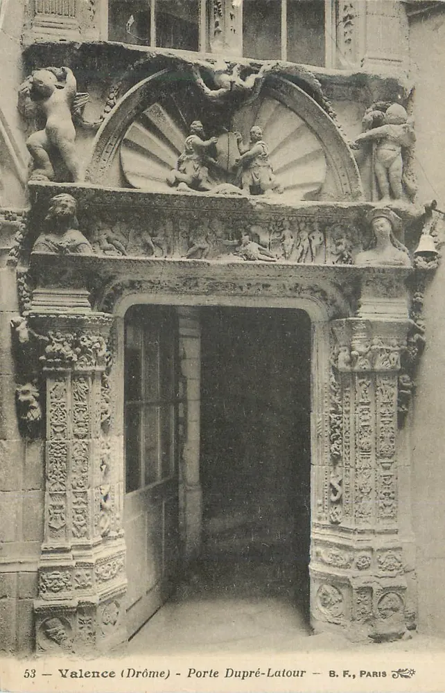 Valence (Drôme) - Portal Dupré-Latour — B. F., PARIS - Awers