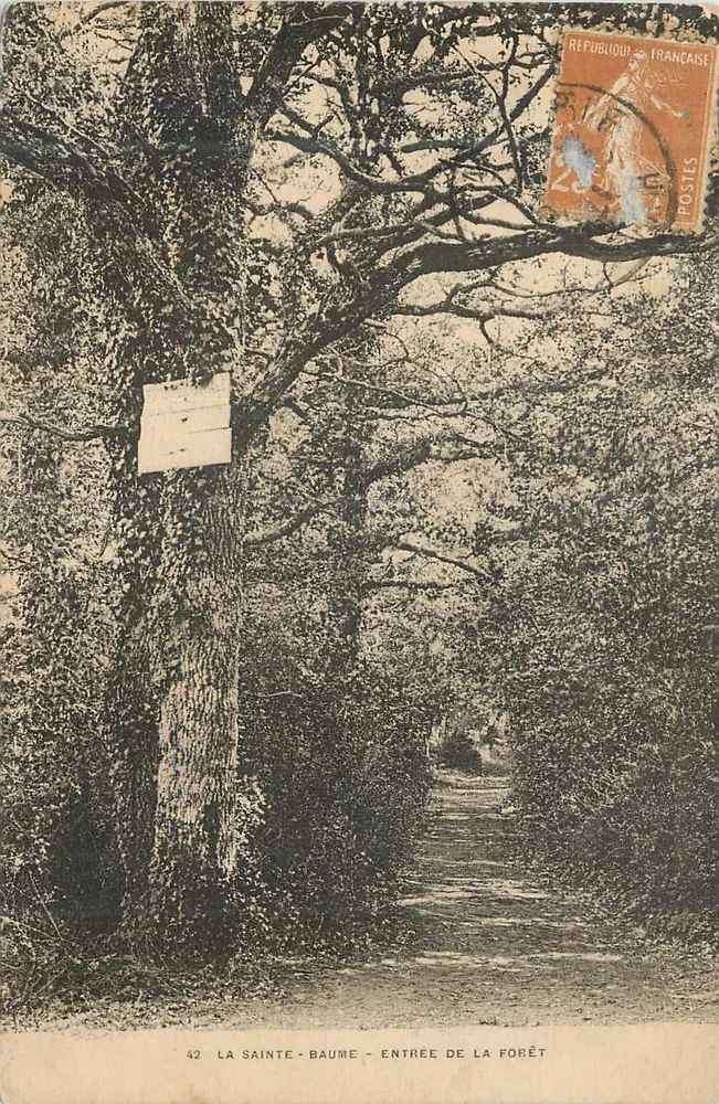 A Santa-Baume - Entrada da floresta — 42 - Frente