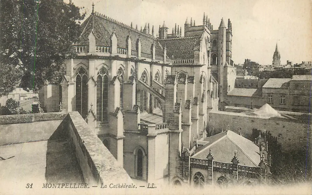 Montpellier — A Catedral — LL. - Frente