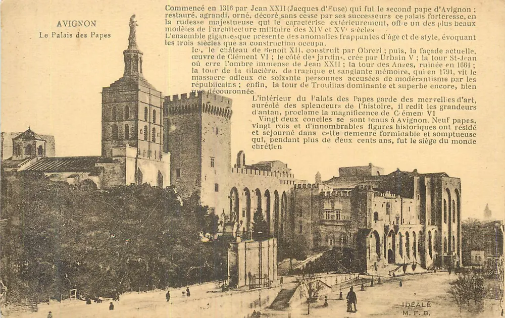 Avignon — O Palácio dos Papas — IDEALE M.F.B. - Frente