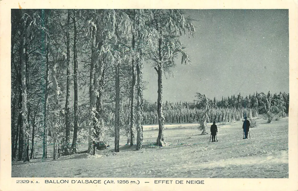 Balão da Alsácia (Alt. 1256 m) — Efeito de neve — B.A. n° 2329 - Frente