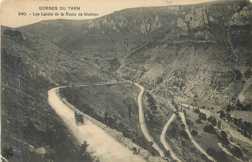Gorges do Tarn — Os Curvas da Estrada de Molines — série 340 - Frente