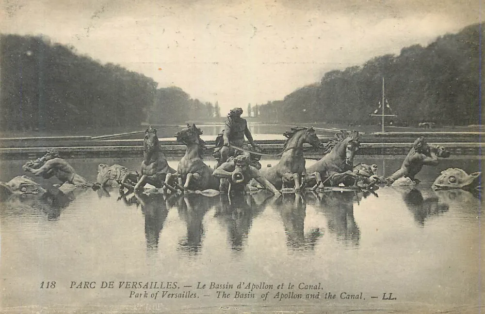 Parque de Versailles — O Bassin d'Apollon e o Canal — LL. n° 118 - Frente