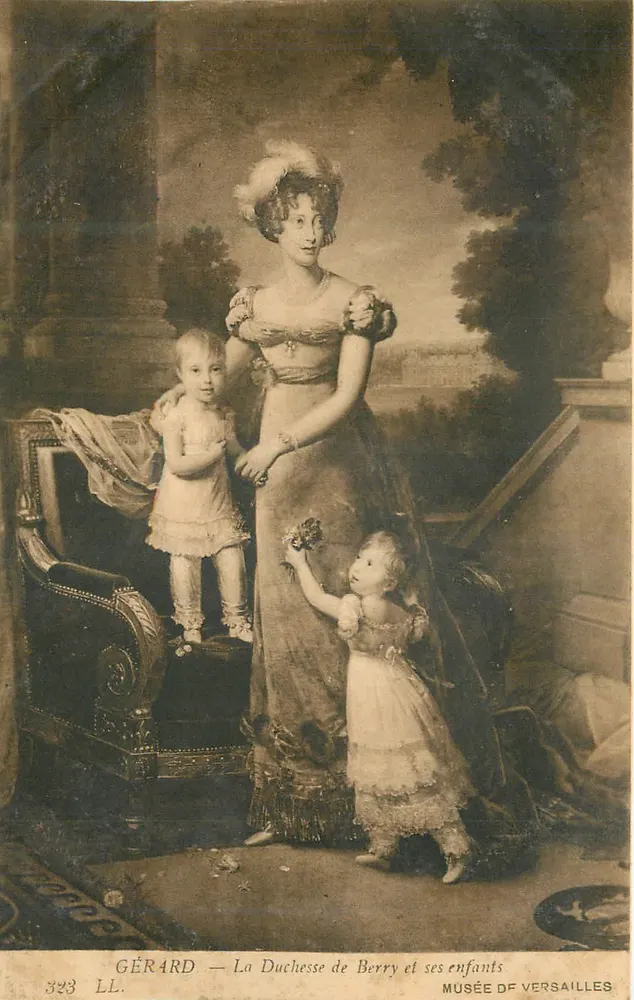 Die Herzogin von Berry und ihre Kinder — Musée de Versailles — Gérard, n° 323 LL - Vorderseite