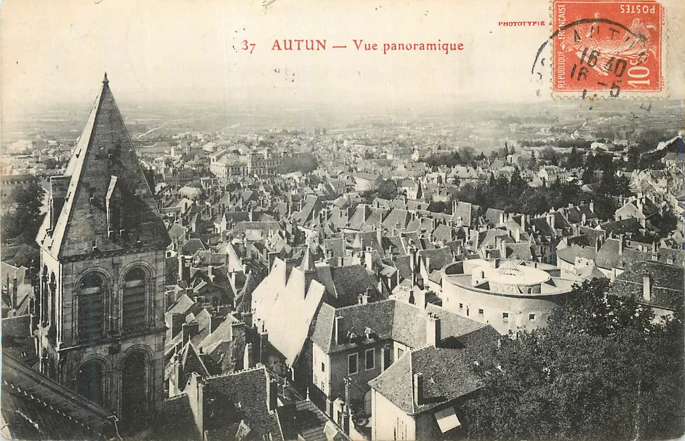 Autun — Vista panorâmica — Fototipia - Frente