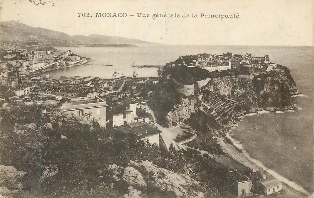 Monaco — Vista geral da Principalidade — Editor anônimo, n° de série 702 - Frente