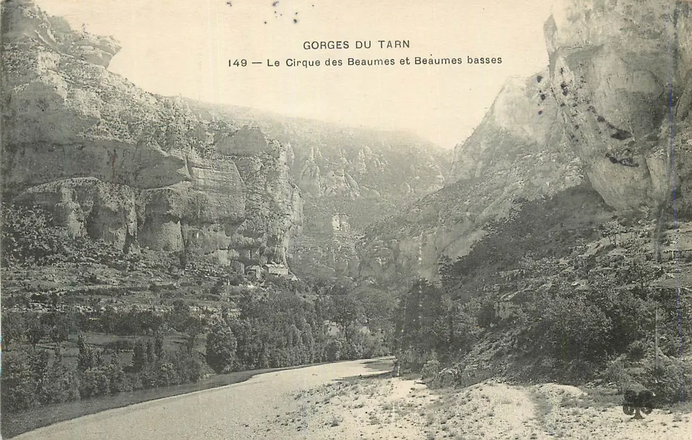 Gorges du Tarn — Le Cirque des Beaumes et Beaumes basses — n° 149 - Recto
