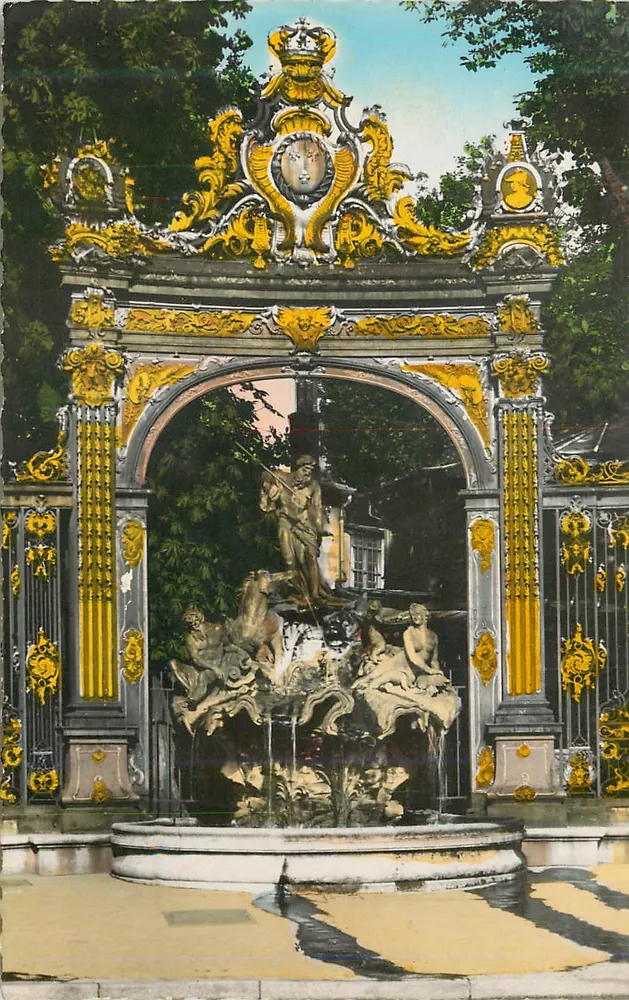 Fontanna Neptuna — Ogrody Luksusowe — Paryż - Awers