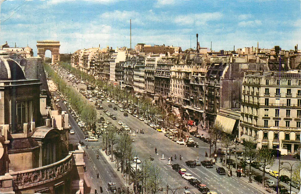 Champs-Élysées — vista panorâmica — editor não identificado - Frente