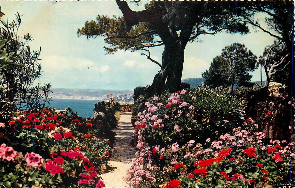 Flower Garden with View of the Sea — Unidentified Publisher - Front
