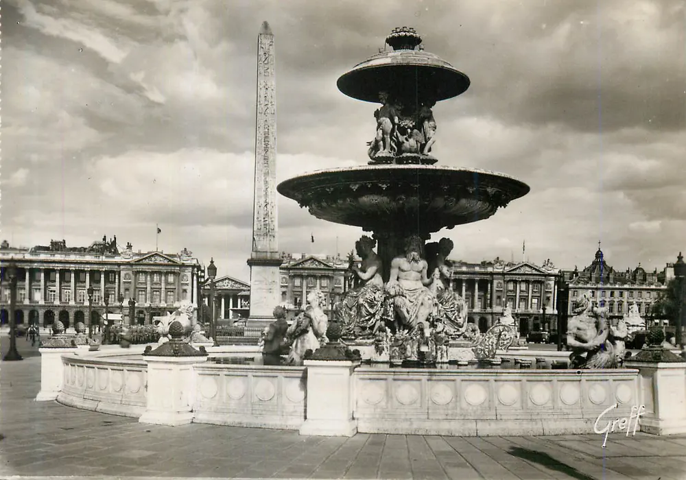 Place de la Concorde — Fontaine de la Concorde e Obélisque — Greff - Frente