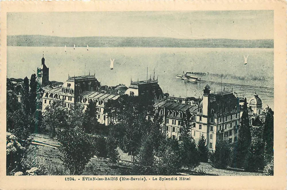 ÉVIAN-les-BAINS (Hte-Savoie) — Le Splendid Hôtel — 1954 - Recto