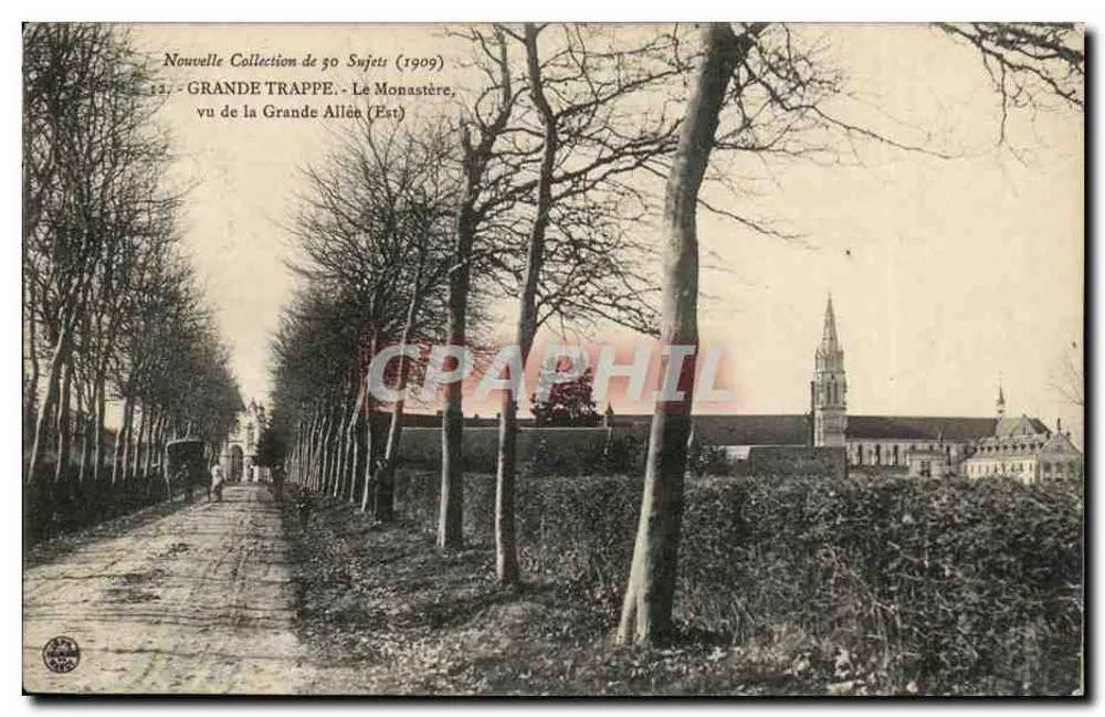 Grande Trappe - Das Kloster, vom Grande Allée (Osten) aus gesehen — Neue Sammlung von 50 Motiven (1909) - Vorderseite